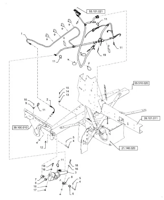 48155765 - Эл. двигатель выравнивания рамы (самовыравн. реш. стан) CX8, CR
